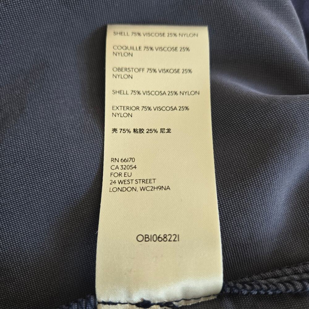 Free People Adelle Velvet‎ Dress Indigo Lost Blue Shory Sleeve Size Medium - Picture 4 of 7